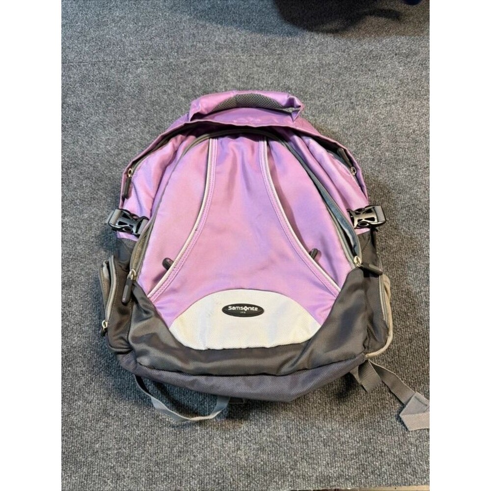 Samsonite purple backpack school laptop